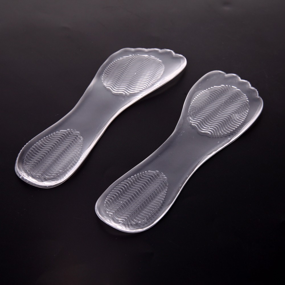 1 Pair High Heel Silicone Gel Cushion Insole Shoe Anti Slip Foot Feet Pad