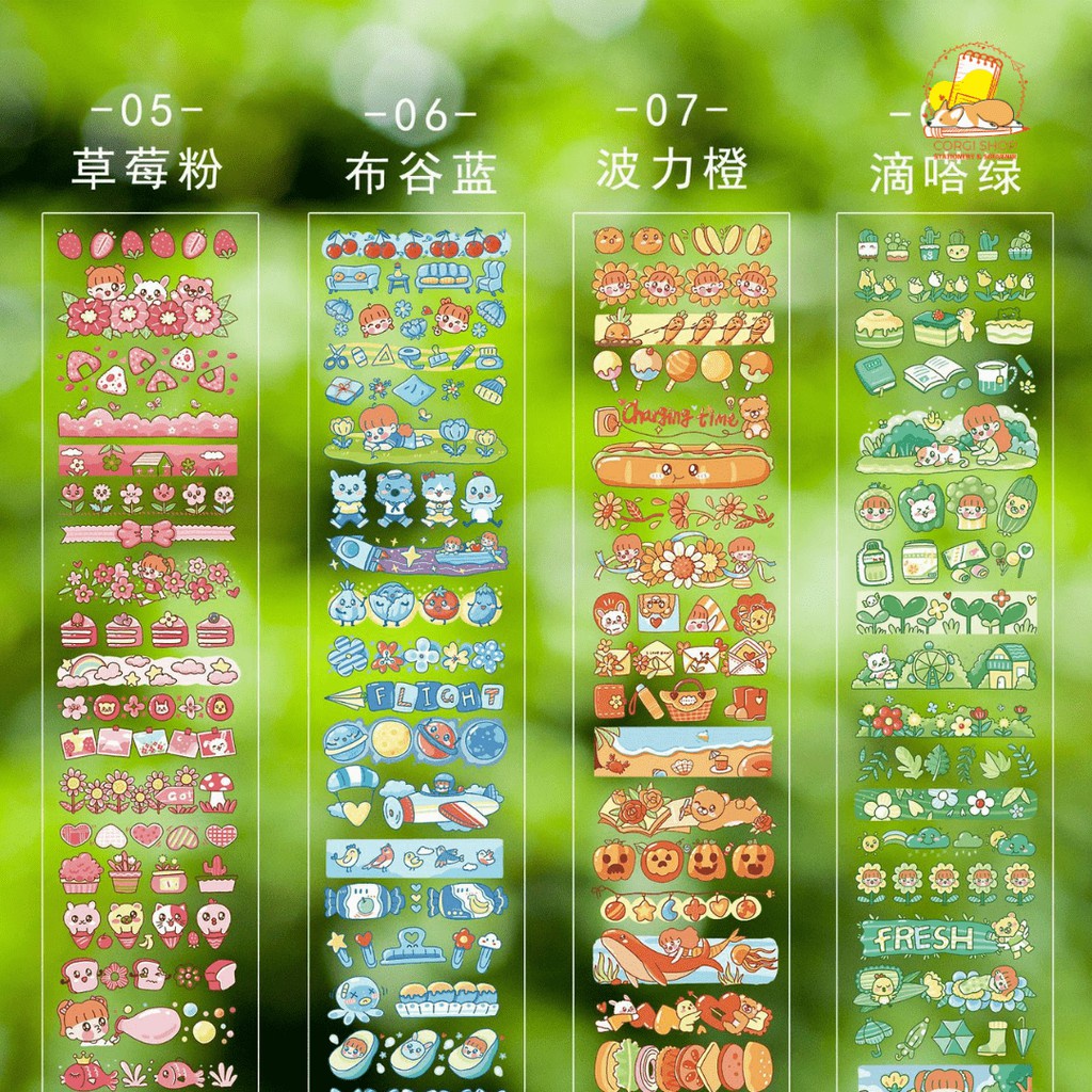 Sticker Cô bé siêu đáng yêu 6 * 35cm - Hình dán trang trí họa tiết cô gái dễ thương DUASHOP.