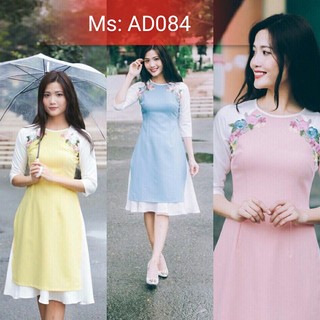 Có size XXL Áo Dài Cách Tân Phối màu
