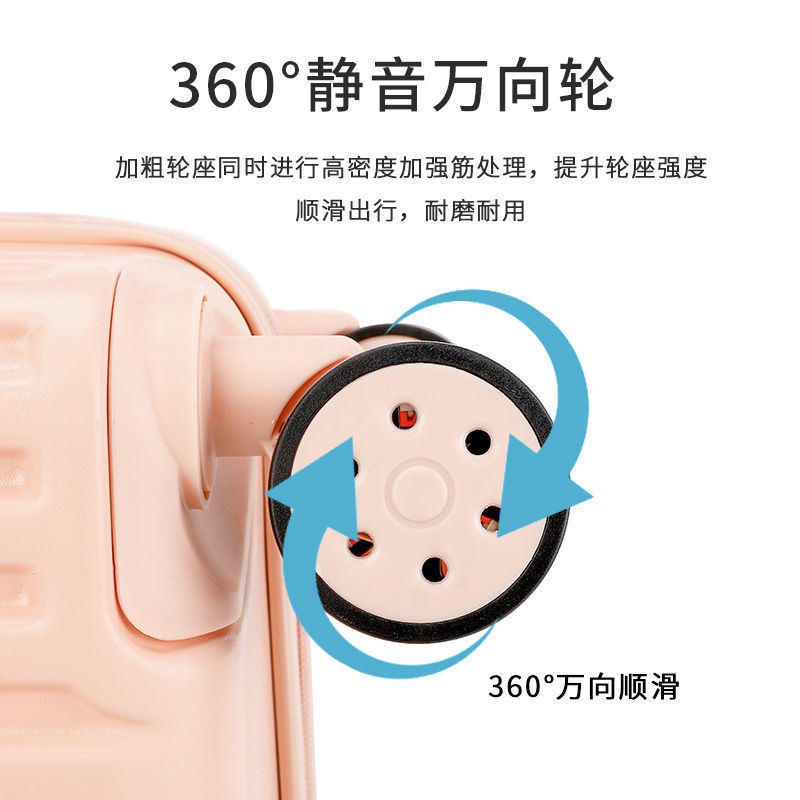 ✼ Hành lý nữ nhỏ 18 inch lưới màu đỏ nhẹ mật khẩu trường hợp vali lên máy bay siêu êm nam