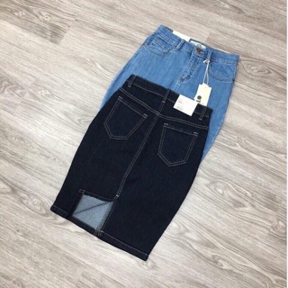 Chân váy jean topshop