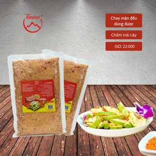 Muối ớt Tây Ninh Tanisa (túi 500gr), muối chấm hoa quả, chấm trái cây. Chay mặn đều dùng được, an toàn VSTP