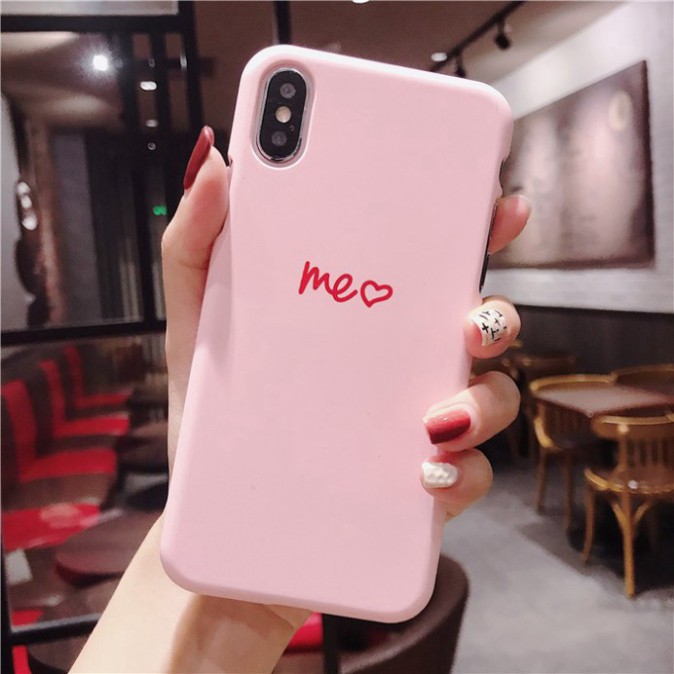 N2 Ốp lưng iphone You and Me TPU trơn dẻo mềm 5/5s/6/6plus/6s/6splus/7/7plus/8/8plus/x/xr/xs/11/12/pro/max/plus/promax 1