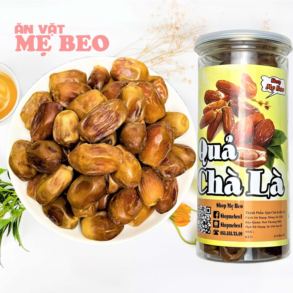 Quả chà là sấy khô 500Gr Mẹ Beo cực ngon ngọt