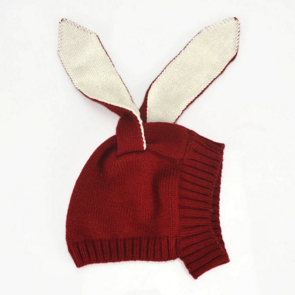 Mũ len tai thỏ phong cách đáng yêu dành cho bé