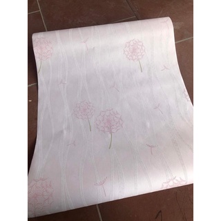 Giấy dán tường hoa văn thô lụa dán keo ngoài khổ 53cm*10 mét giấy dày hoa văn in nổi