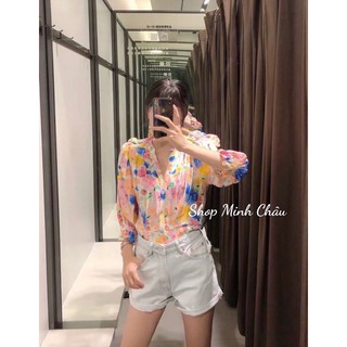 (Sẵn) Áo hoa Zaraaa dư sịn