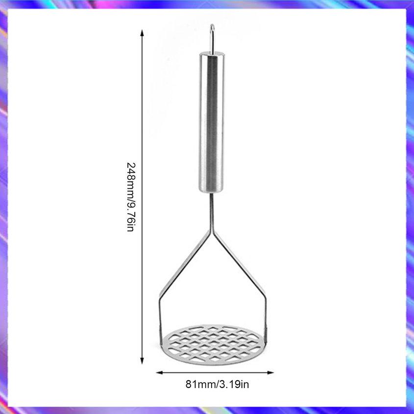 Potato Masher Stainless Steel Heavy Duty Anti-Slip Hand Masher For Potatoes