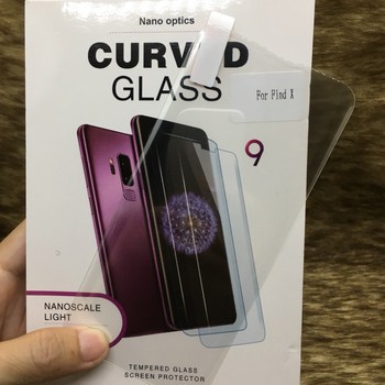 Kính cường lực UV Full màn hình (hở loa) công nghệ mới đèn UV OPPO Find X