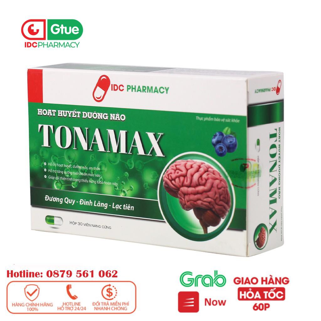 Viên Uống Bổ Não TONAMAX- Hộp 30 viên - Cải thiện trí nhớ Hoa Bằng Việt Mỹ
