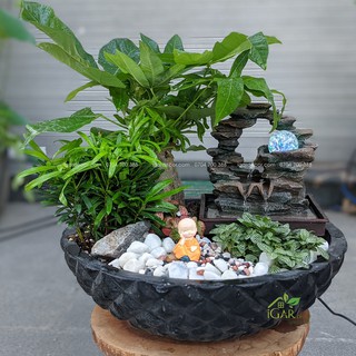 Thác nước tiểu cảnh – Phong Thuỷ Luân