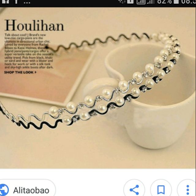Bờm tóc sóng hạt nhựa
