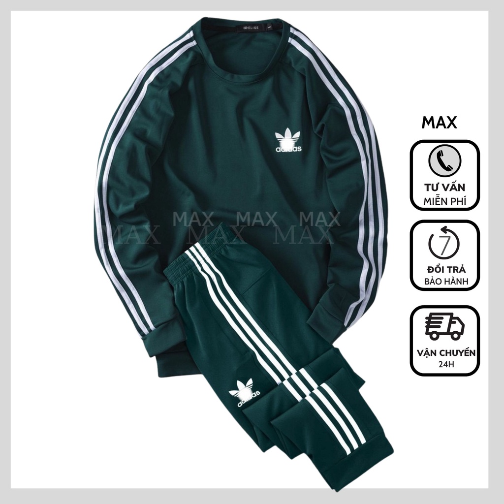 Bộ Nỉ Nam, Bộ Thể Thao Nam Thu Đông Chất Liệu Cotton, Mềm Mịn, Bền Màu, Không Bai Xù, Co Giãn Thoải Mái