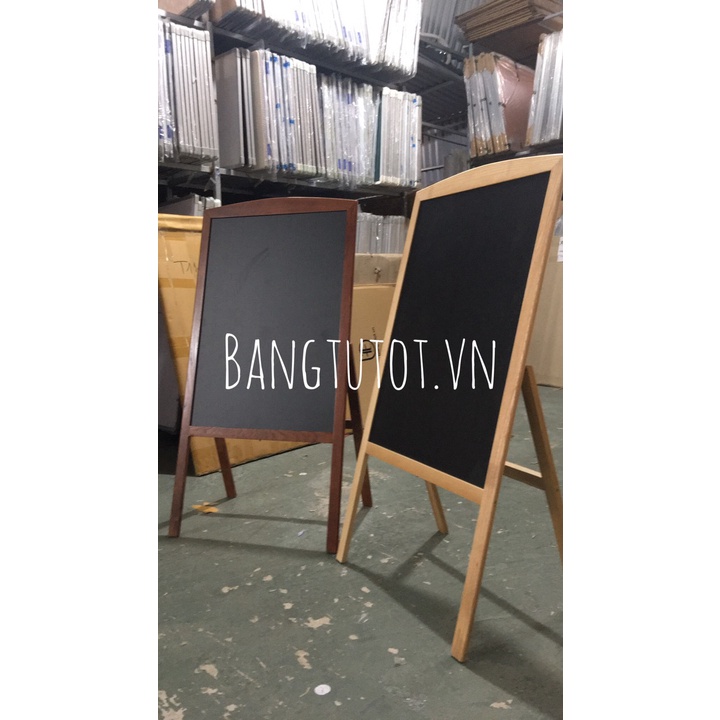 Bảng đen chân gỗ gấp 60 x120cm - Bảng menu nhà hàng cafe