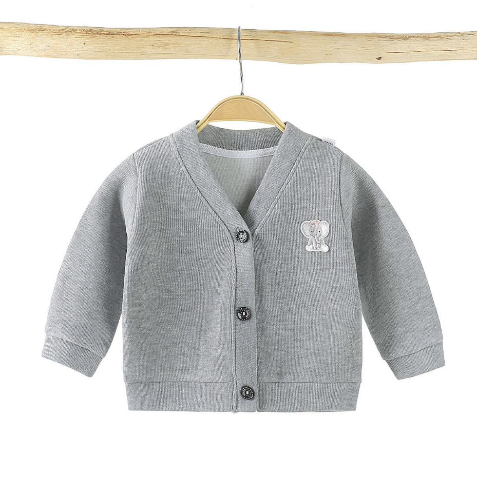 Áo Khoác Cardigan Dệt Kim Thời Trang Mùa Thu Cho Bé