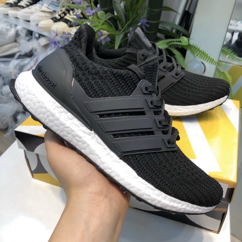 (Video cận cảnh) Giày Sneaker Ultra boost 4.0 Đen Trắng