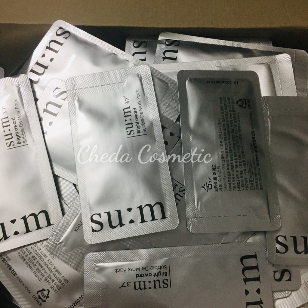 10 Gói Mặt nạ Thải Độc Bright award Bubble-De Mask Black / Pack Sum 37.