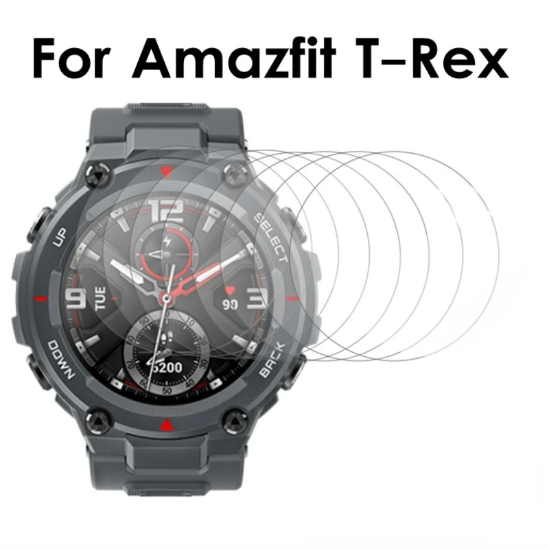 Kính Cường Lực HD Trong Suốt Bảo Vệ Toàn Màn Hình Chống Dầu Chống Nước Cho Amazfit T-Rex / Amazfit T-Rex Pro