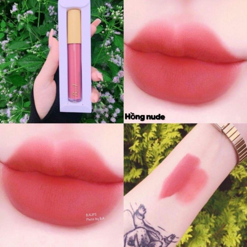 [ Hồng nude_B.A ] Son hữu cơ không chì B.A lipstick cao cấp