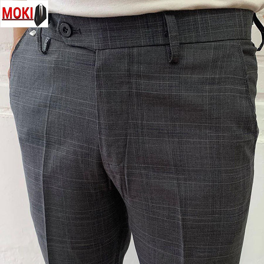 Quần âu nam kẻ sọc MOKI chất vải cotton cao cấp , chuẩn thiết kế hàn quốc, cực tôn dáng, lịch sự, trẻ trung | BigBuy360 - bigbuy360.vn