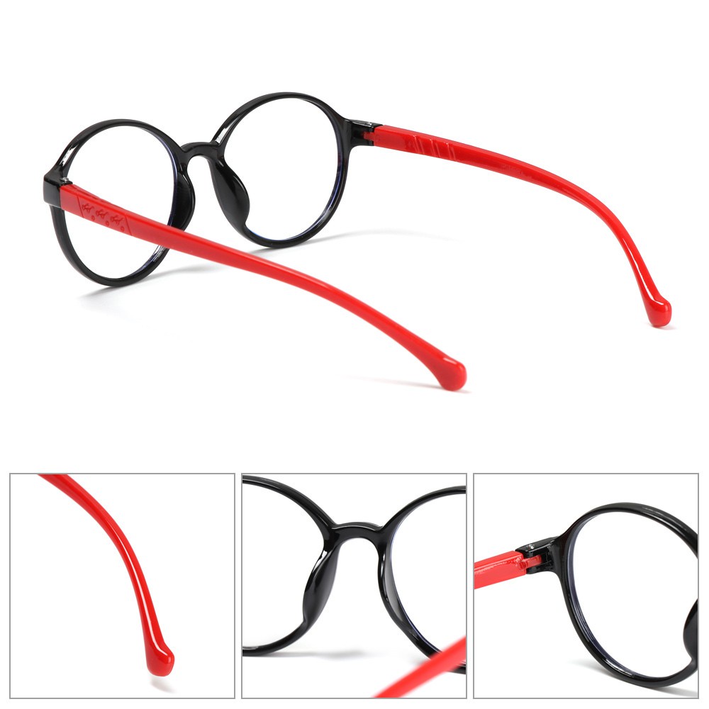 💜LAYOR💜 Fashion Kids Glasses Portable Ultra Light Frame Comfortable Eyeglasses Online Classes Computer Children Boys Girls Eye Protection Anti-blue Light/Multicolor