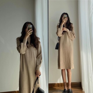 Váy len suông tay bồng