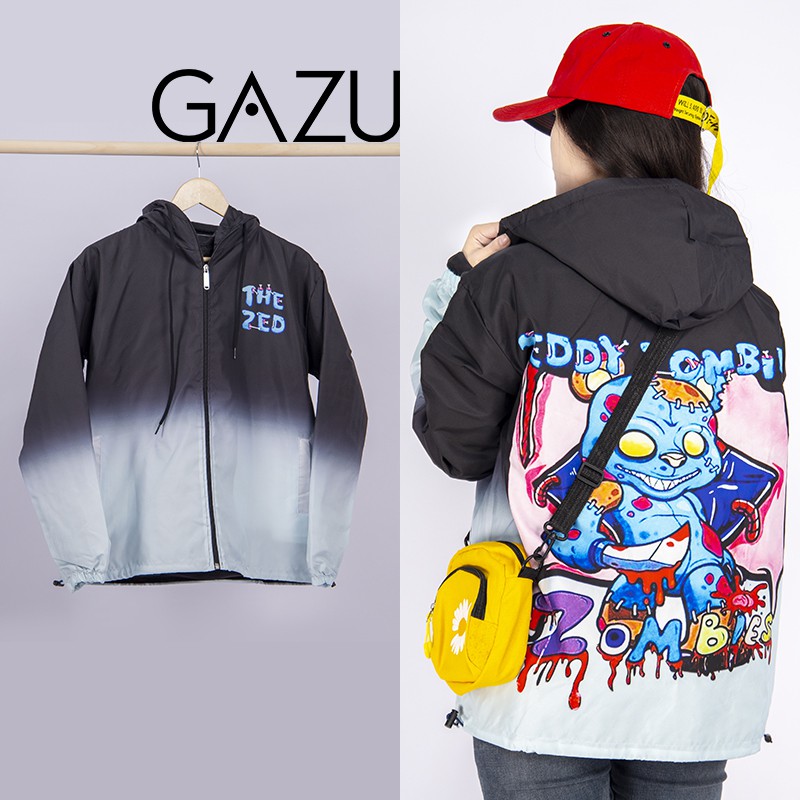 Áo khoác dù form rộng TheZed Gazu Unisex áo khoác gió chống nắng ulzzang thời trang-231