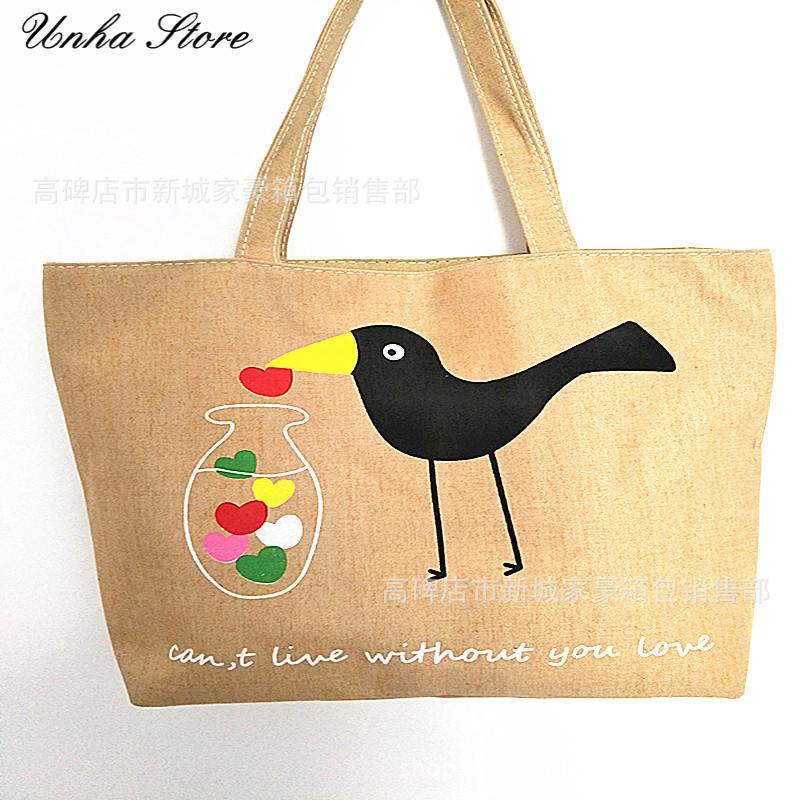 Túi tote vải Canvas đeo vai nữ đi học đi chơi hot trend, túi xách nữ đeo chéo hàn quốc - 02