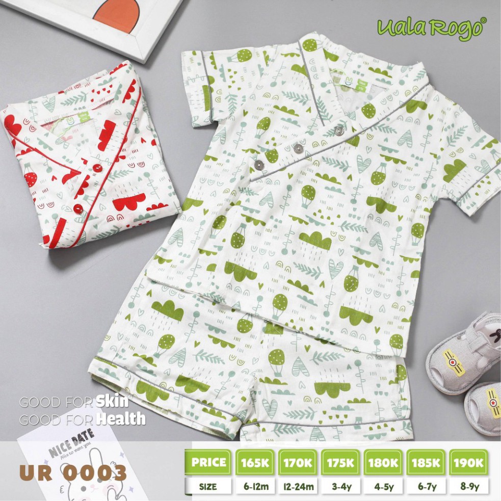 freeship Bộ QA Pijama Yukata mặc nhà vải siêu mềm UALA ROGO 0001 0003