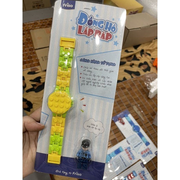 Đồng hồ lắp ráp Cảnh Sát, Phi Công, Kỹ Sư, Lính Cứu Hoả cho bé (dây điều chỉnh được.)