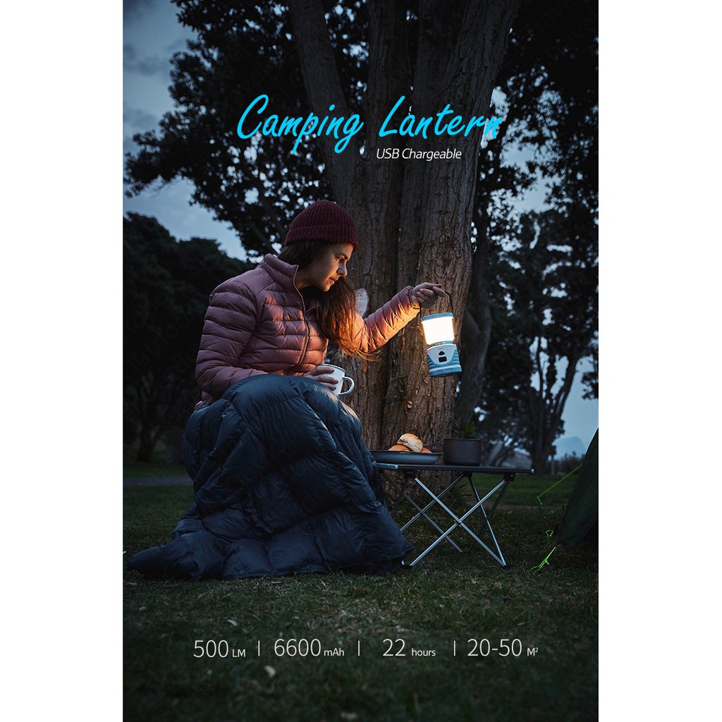 Đèn dã ngoại kiêm sạc dự phòng NatureHike NH19Y002-B