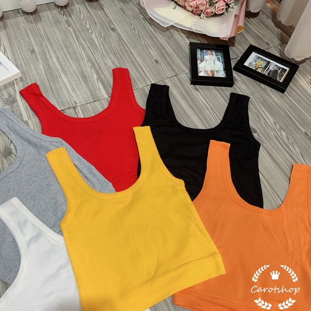 [Mã FAMAYWA giảm 10K đơn 50K] XẢ KHO Áo thun 2 dây bảng lớn bo eo nhiều màu freesize dưới 53kg - Carotshop | BigBuy360 - bigbuy360.vn