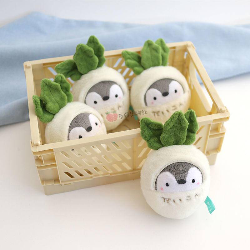Móc khóa hình chim cánh cụt nhồi bông dễ thương tùy chọn kiểu dáng gắn balo