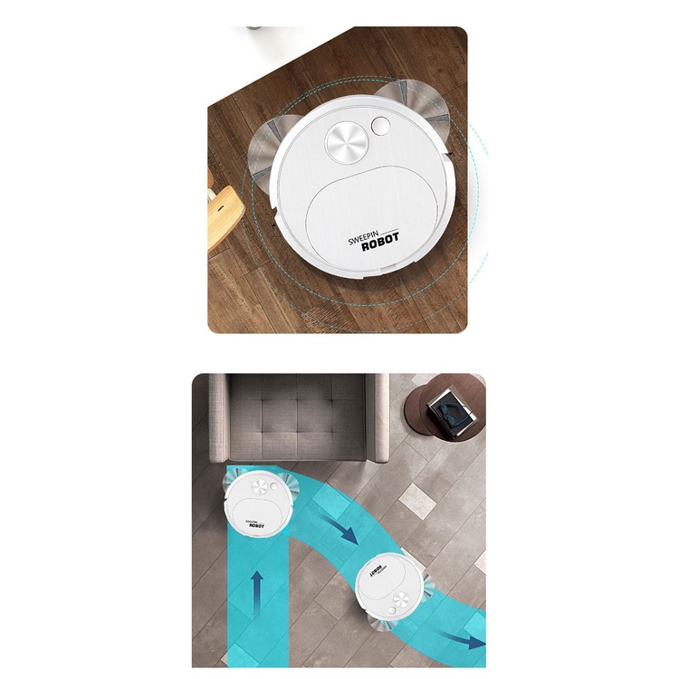 Máy hút bụi sàn nhà robot Jiashi tự động sạc USB cỡ mini