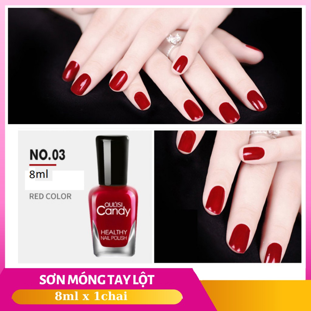 Sơn móng tay lột candy nail polish nhiều màu 8ml - mẫu mới nhất 2019 - SMT002