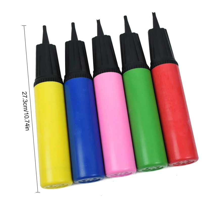 1pc Plastic Balloon Air Pump Hand Push Style
