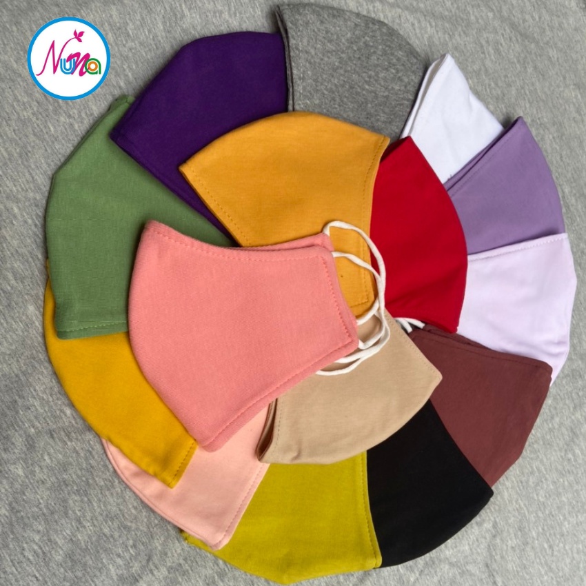 Phụ kiện khẩu trang, kháng khuẩn, ngăn bụi, chống nắng, tia UV, trơn, thời trang, lớn che kín mặt NUNA FASHION KT01