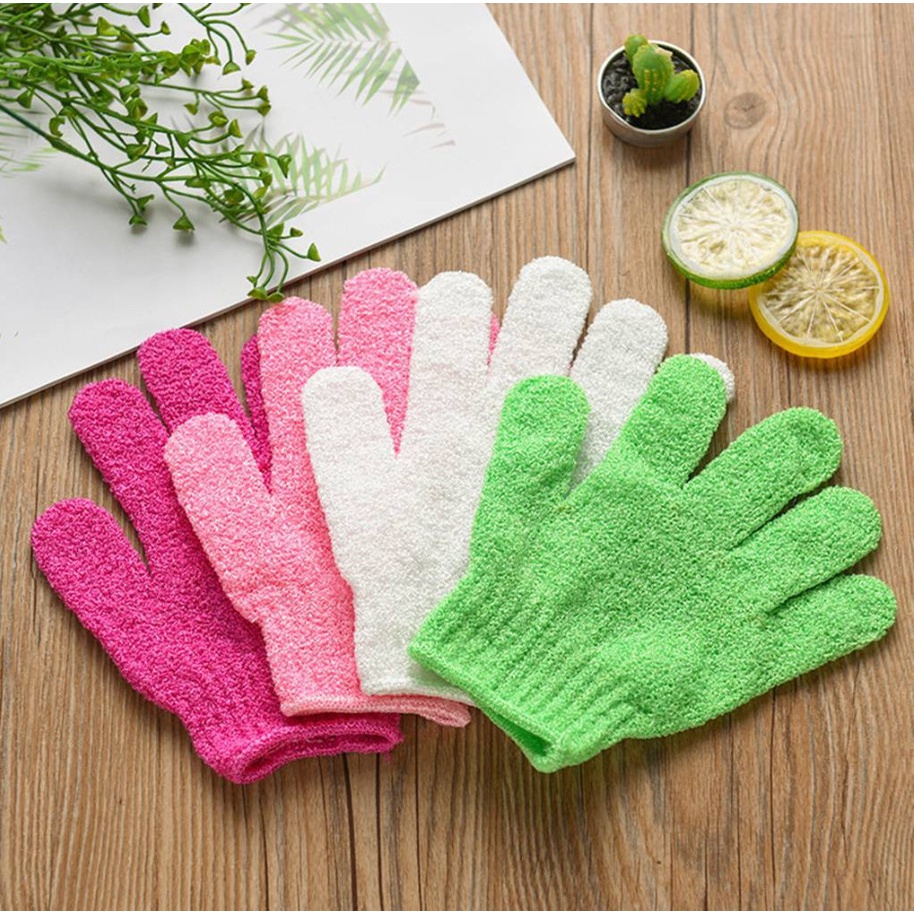 GĂNG TAY TẨY TẾ BÀO CHẾT 3 LỚP DÀY DẶN TIỆN DỤNG THIẾT KẾ CO GIÃN KHÔNG GÂY KÍCH ỨNG CHO DA KHI SỬ DỤNG