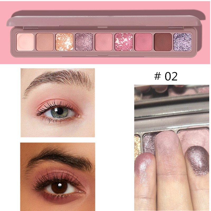Bảng phấn mắt SEVICH 9 màu lì ánh ngọc trai chống nước lâu trôi dùng trang điểm | BigBuy360 - bigbuy360.vn