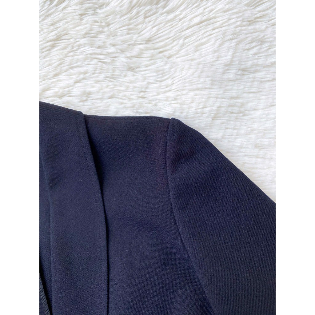 Blazer dài xanh đen_REAL