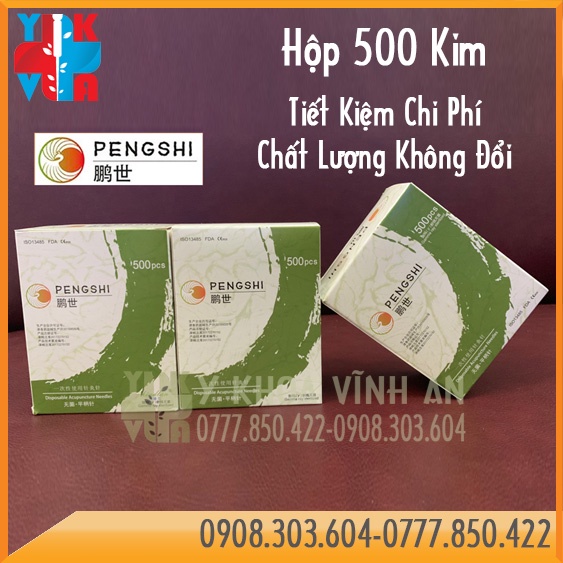 Kim Châm Cứu Pengshi Hộp 500 Kim