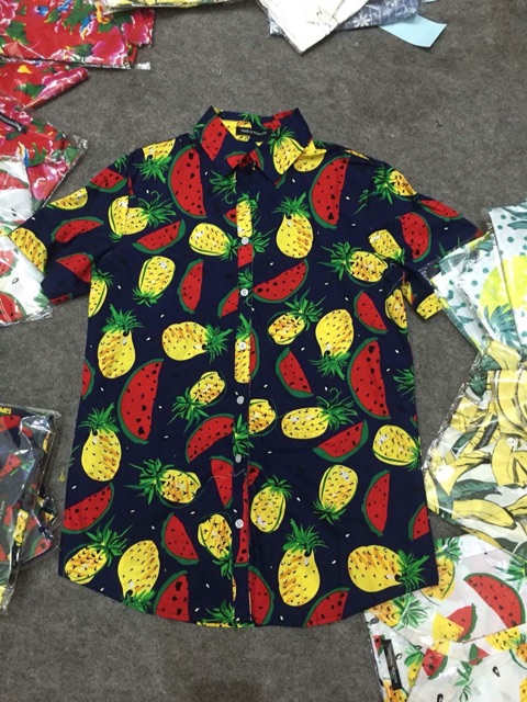 Áo sơ mi hoạ tiết