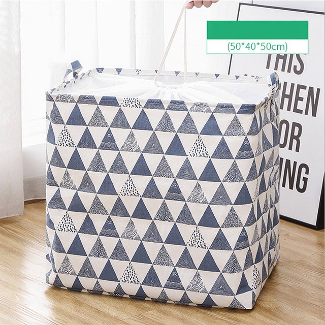 [CỠ ĐẠI - HÀNG CAO CẤP] Túi Bạt Đựng Quần Áo, Chăn Mền Gấp Gọn Cỡ Đại 50x40x50cm miDoctor