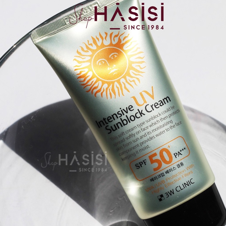 Kem Chống Nắng 3W CLINIC - Intensive UV Sunblock Cream SPF50+/PA+++ 70ml