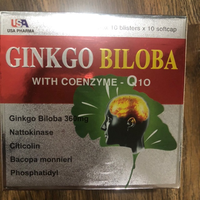 Ginkgo biloba -Cải thiện trí nhớ và chứng mất ngủ hoạt huyết dương não