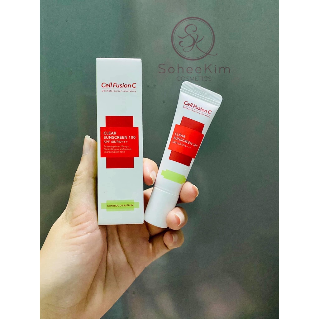 Combo Đủ Phân Loại Kem chống nắng Cell Fusion C fullsize Clear và Laser 50ml