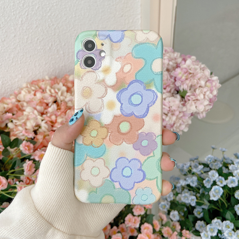 Ốp Điện Thoại Da Cừu Họa Tiết Hoa Xinh Bắt Mắt Cho Iphone 12 Pro Max Mini Iphone Se2020 11pro Max Ix Xr Xs Max 7 8 Plus | BigBuy360 - bigbuy360.vn