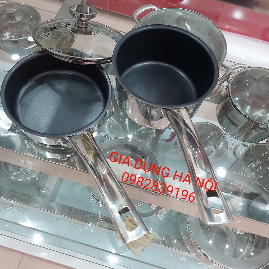 Bộ quánh chảo inox Elmich 3794 14cm và 3795 16cm  hàng chính hãng cao cấp