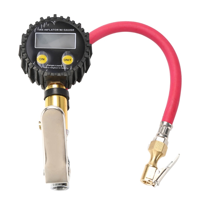 Máy Đo Áp Suất Lốp Xe Kỹ Thuật Số 200PSI Màn Hình LCD Cho Xe Hơi Xe Máy SUV