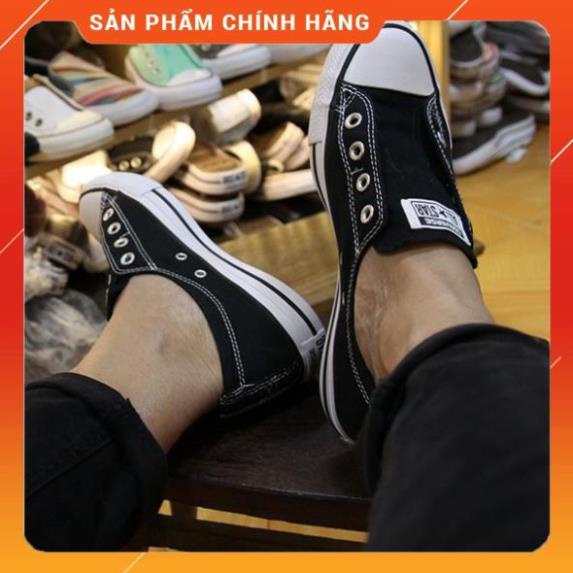 Giày Converse shoreline thấp cổ vải đen CTVD24 -v11